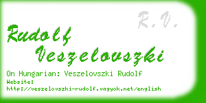 rudolf veszelovszki business card